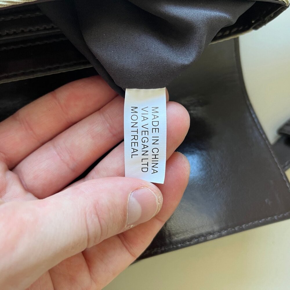 Matt & Nat Womens Bag Vegan Leather Brown Clutch Purse Montreal Rare - Picture 10 of 11